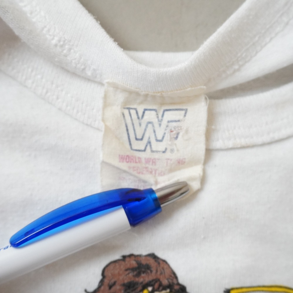 Vintage WWF Ultimate Warrior Tank Top Medium Mens 80s White USA Made RARE - Picture 3 of 8